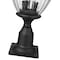Z-Lite Davina 3 Light Outdoor Pier Mounted Fixture, 9in. W x 22.25in. H, Black 5016PHMR-533PM-BK - alternate 2